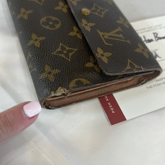 Auth Louis Vuitton Porte Tresor Etui used fair/good condition - Picture 13 of 16